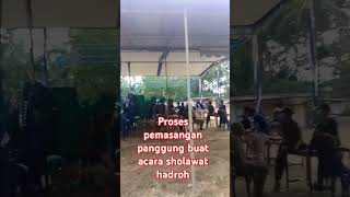 pemasangan panggung Rigging