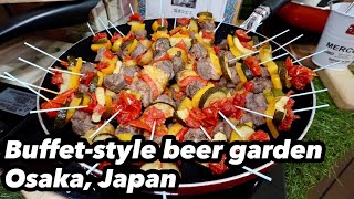 ANA Crowne Plaza Osaka hosts a buffet-style beer garden with a special feast prepared by eight chefs