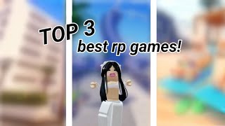 *TOP 3* BEST ROLEPLAY GAMES!! || sugarystells