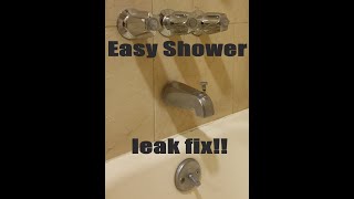 How to repair and replace leaking 3 handle shower valves. Fix leaking shower head.