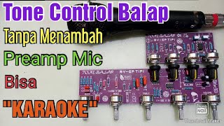 Modif tone control balap menjadi penguat microfone/penguat mixer