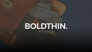 Boldthin Business Pitch PowerPoint Template - Warna Slides