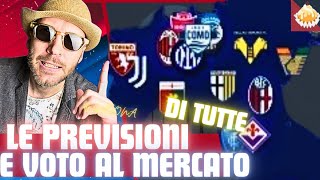 LA GRIGLIA SERIE A 2024/25: LOTTA SCUDETTO, EUROPA E SALVEZZA. INOLTRE VOTO AL MERCATO A TUTTE LE 20