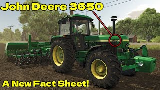 John Deere 3650! - FS25 Fact Sheet Friday 2 - 06 September 2024