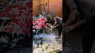 TVS RR310 Foam wash #tvs #rr310 #tvsrr310 #bikelover #bike #foamwash #shortvideo #shorts #short #re