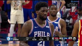 Joel embiid MISS two clutch free throws and cost the game