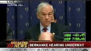 CNBC made a mistake by showing the truth: Ron Paul vs Fed. Reserve Feb. 25 2009