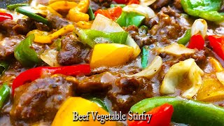 The BEST BEEF AND VEGETABLES STIR FRY & PEPPER BEEF STEAK RECIPE