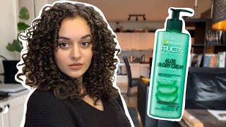 Locken Stylingroutine mit der Garnier Fructis Aloe Air Dry Cream | IamAniva