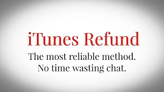 Apple iTunes - How to Quickly get a Refund on App Store Purchases - Song, Album, Movie or TV Series