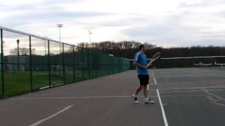 Hitting with Slazenger Pro Braided (TW)