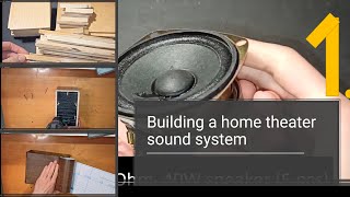 Building a home theater sound system from wooden plywood (part 1.)