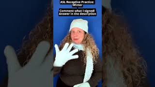 ASL Receptive Practice: Winter