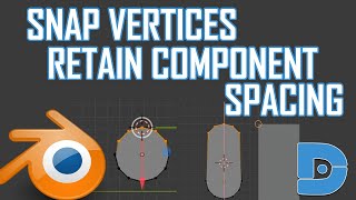 Switching From Maya to Blender 2.82a - Snapping Vertices and Retaining Component Spacing