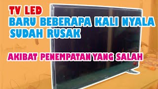 Akibat Penempatan TV Yang Salah