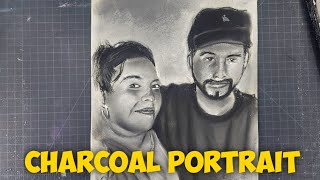 Drawing Portrait with Charcoal and Pastel