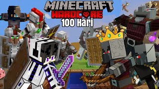 100 Hari Minecraft Survival Villager Vs Pillager Raid Tapi ☠️ APOCALYPSE ☠️ Villager Update