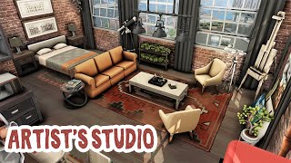 Artist's Studio Apartment || The Sims 4 Apartment Renovation: Speed Build