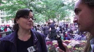 Occupy Wall Street volunteer kitchen coordinator Heather Squire