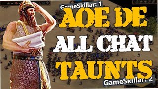 Age of Empires Definitive Edition - All Taunts (English, Spanish, French & German)