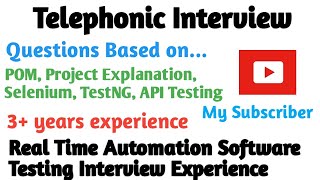 Automation Engineer Mock Interview | 3+ YOE Mock Automation Testing Interview Questions