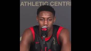 RJ Barrett on Adapting to Raptors System and Unlocking Hidden Skills! 🏀🔓 #RaptorsJourney