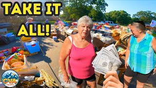 SHE WAS SELLING HER AMAZING COLLECTION FOR CHEAP AT THE YARD SALE!