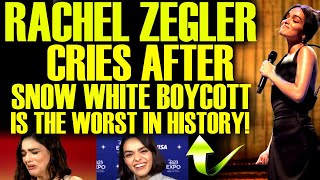 RACHEL ZEGLER CRIES AFTER WOKE SNOW WHITE BOYCOTT  HITS A WORLD RECORD FOR DISNEY! TOTAL FAILURE