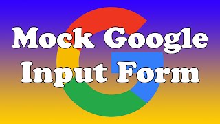 Mock Google Input Form using only HTML and CSS