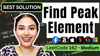 Find Peak Element - LeetCode 162 - Python #leetcode #binarysearch