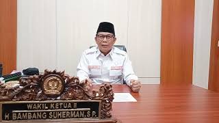 Wakil Ketua II DPRD Kabupaten Kotawaringin Barat.Mengucapkan Selamat Ulang Tahun BNN RI ke-22.