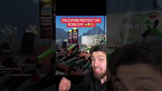 PALESTINE PROTEST ON ROBLOX…🇵🇸😱 FREE PALESTINE‼️ #islam #muslim #palestine #roblox #shorts