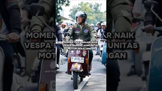 Pak Ganjar naik Vespa bareng komunitas motor #PresidenAnakMuda #MomentumAnakMuda #JagaBonusDemografi