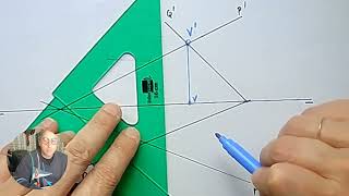 Explicación gráfica de la intersección de dos planos en diédrico