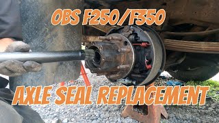 1980-1996 OBS Ford F250/F350 Rear Axle Seal replacement