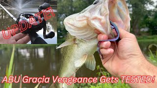 Bass Fishing Small Pond ** ABU Garcia Vengeance Combo Review Update **