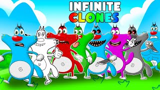 Roblox Oggy Create His Infinite Clones In Clone Army With Jack