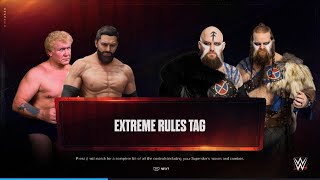 WWE 2K24 Archangel and Harley Race vs The Viking Raiders