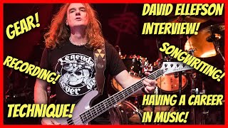 David Ellefson interview - Gear, Technique, Songwriting, and having a career in music.