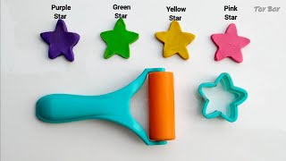 Best Learn Color, Shapes, Numbers with Play Doh clay star | Preschool Toddler Learning Video