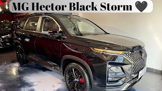 MG Hector Black Storm 2024 | Detailed Walkaround | Cosmetic Changes | Hector Plus Black Storm 2024