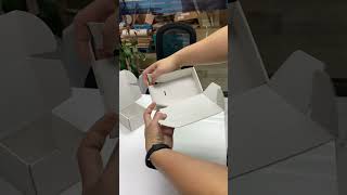 How to fold a white card postal boxes #carton box