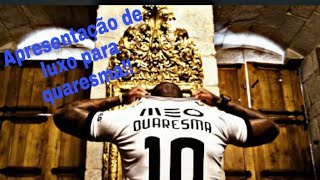 QUARESMA É APRESENTADO COM ESTILO PELO SEU NOVO CLUBE