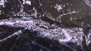 Valfréjus un couloir à neige