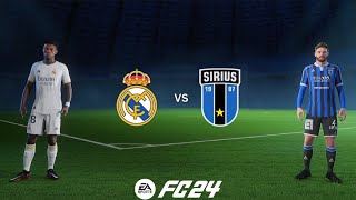 Real Madrid vs Ik Sirius, Santiago Bernabeu Stadium, My tournament Samtimrom cup, EA Sports FC 24,