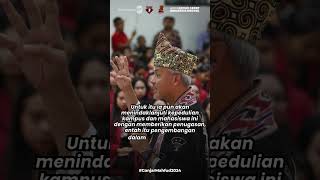 GANJAR PRANOWO APRESIASI MAHASISWA TORAJA KARENA PEDULI TERHADAP PEMBANGUNAN SDM