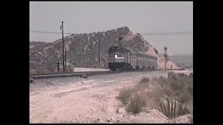 Amtrak Desert Wind at Cajon Summit August 1990