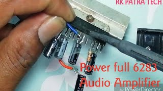 6283 Audio Amplifier /how to make IC 6283 audio Amplifier