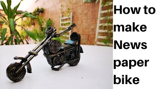 20# How to make simple News Paper bike