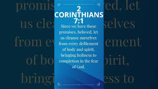 Daily Bible Verse - 2 Corinthians 7:1 – September 10, 2023